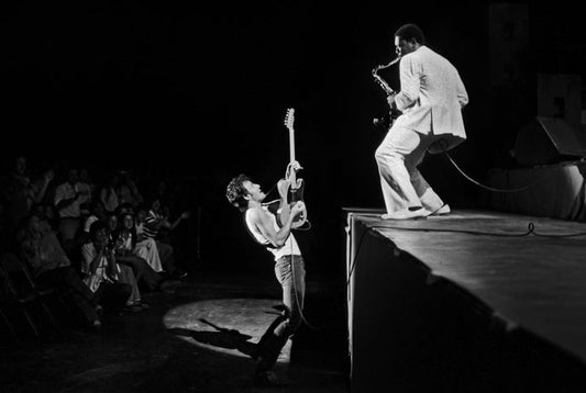 Bruce Springsteen Playing From the Crowd to Clarence Clemons on Stage, 1978 - Morrison Hotel Gallery