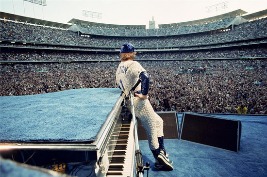 Elton John, Dodger Stadium, Back Turned, Los Angeles, CA, 1975 - Morrison Hotel Gallery