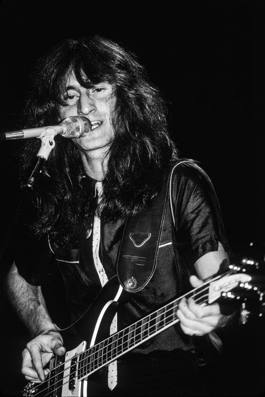 Geddy Lee, Rush, Performing, 1981 - Morrison Hotel Gallery