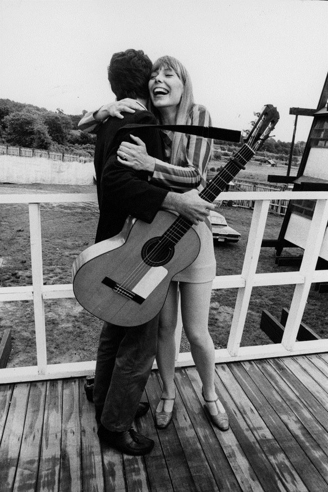 Joni Mitchell & Leonard Cohen, Newport Folk Festival, 1967 - Morrison Hotel Gallery