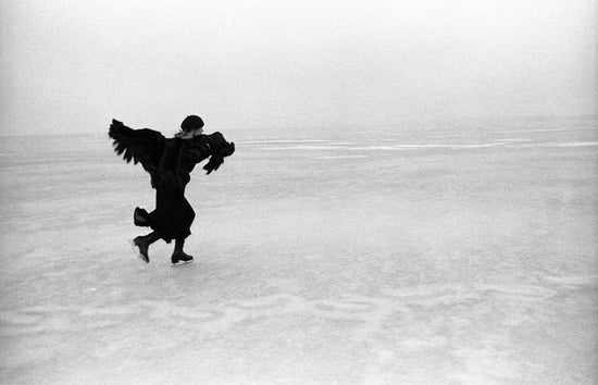 Joni Mitchell, Skating on Lake Mendota, Gatefold for Hejira Album, Madison, WI, 1976 - Morrison Hotel Gallery