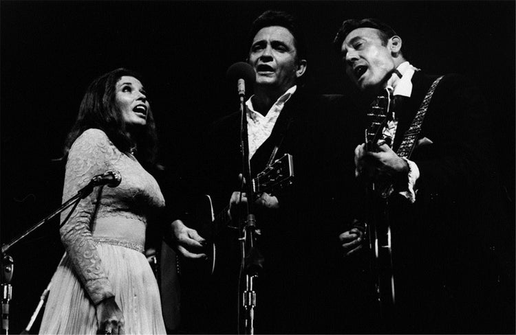 June Carter Cash, Johnny Cash, Carl Perkins, Newport Folk Festival, 1969 - Morrison Hotel Gallery