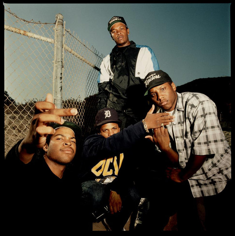 N.W.A. (on fence), Malibu, CA, 1989 - Morrison Hotel Gallery